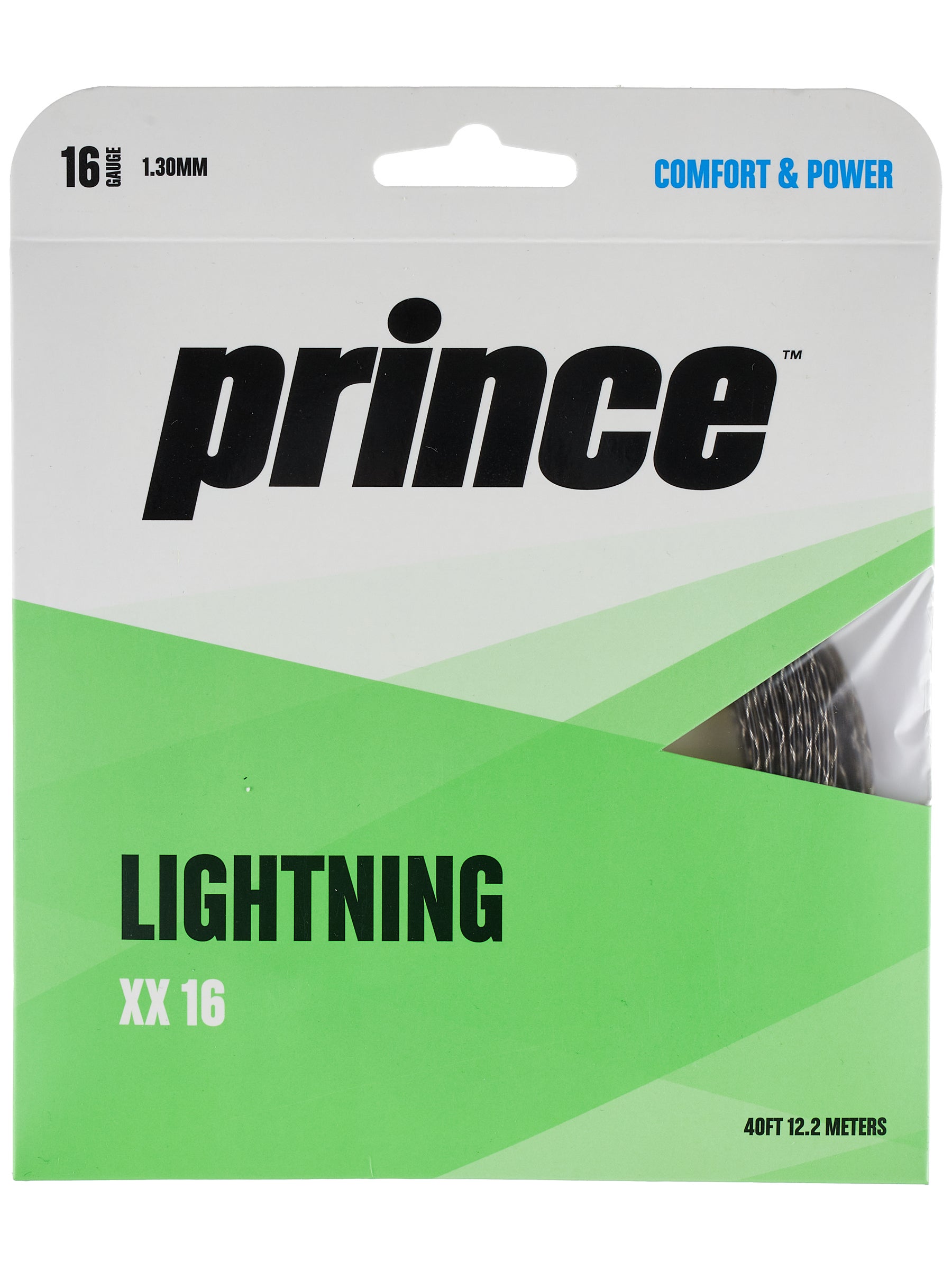 Details about   Brand New Black Prince Classics Lighting XX String 16 Gauge Tennis Racket String 