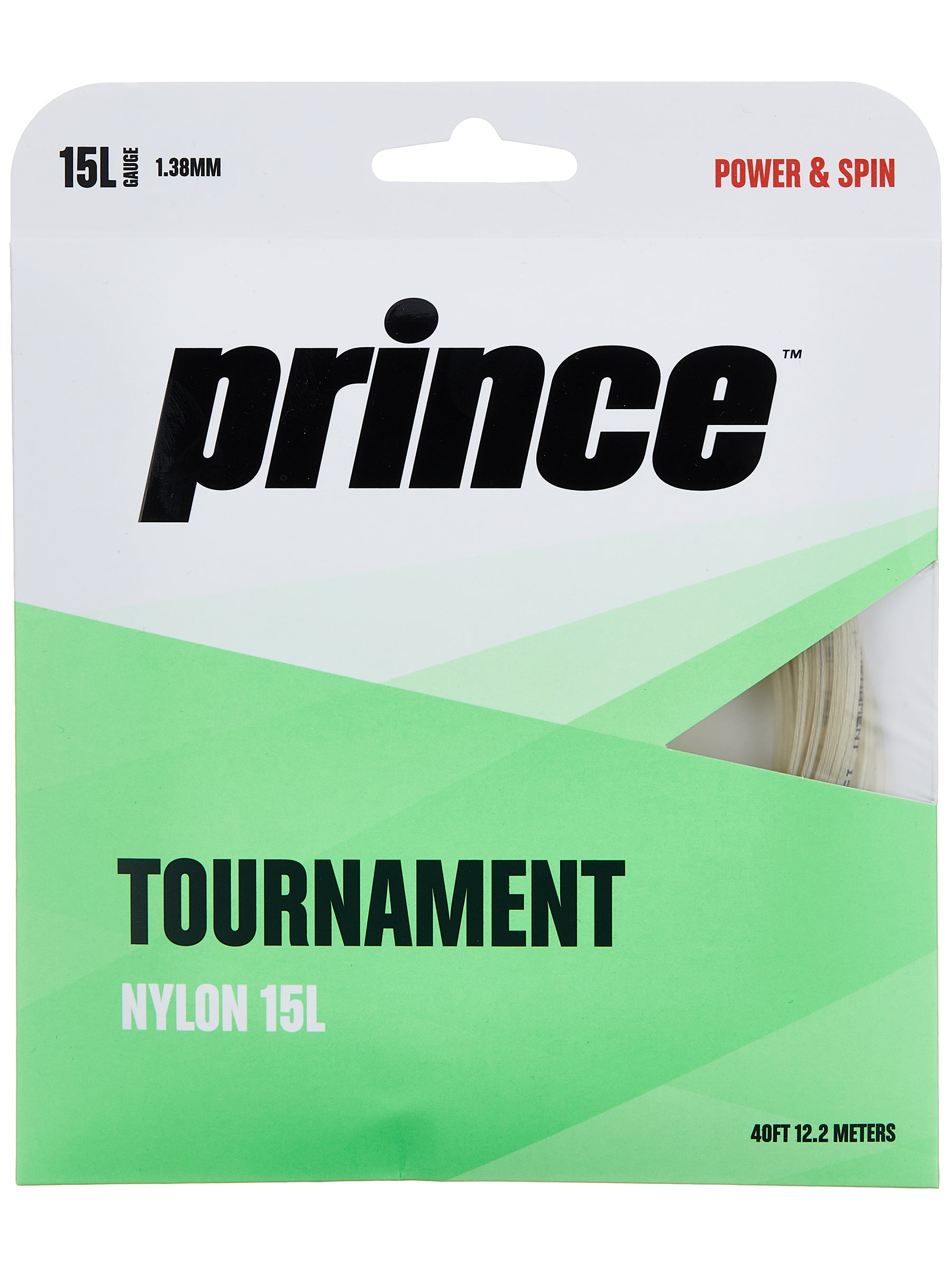 200 m Prince Tournament Nylon 15 Saite Tennisschläger Spule 