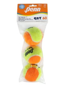 Penn Quick Start Tennis 60' Orange Felt Ball 3 Pack