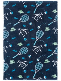 Penguin Printed Tennis Towel - Navy
