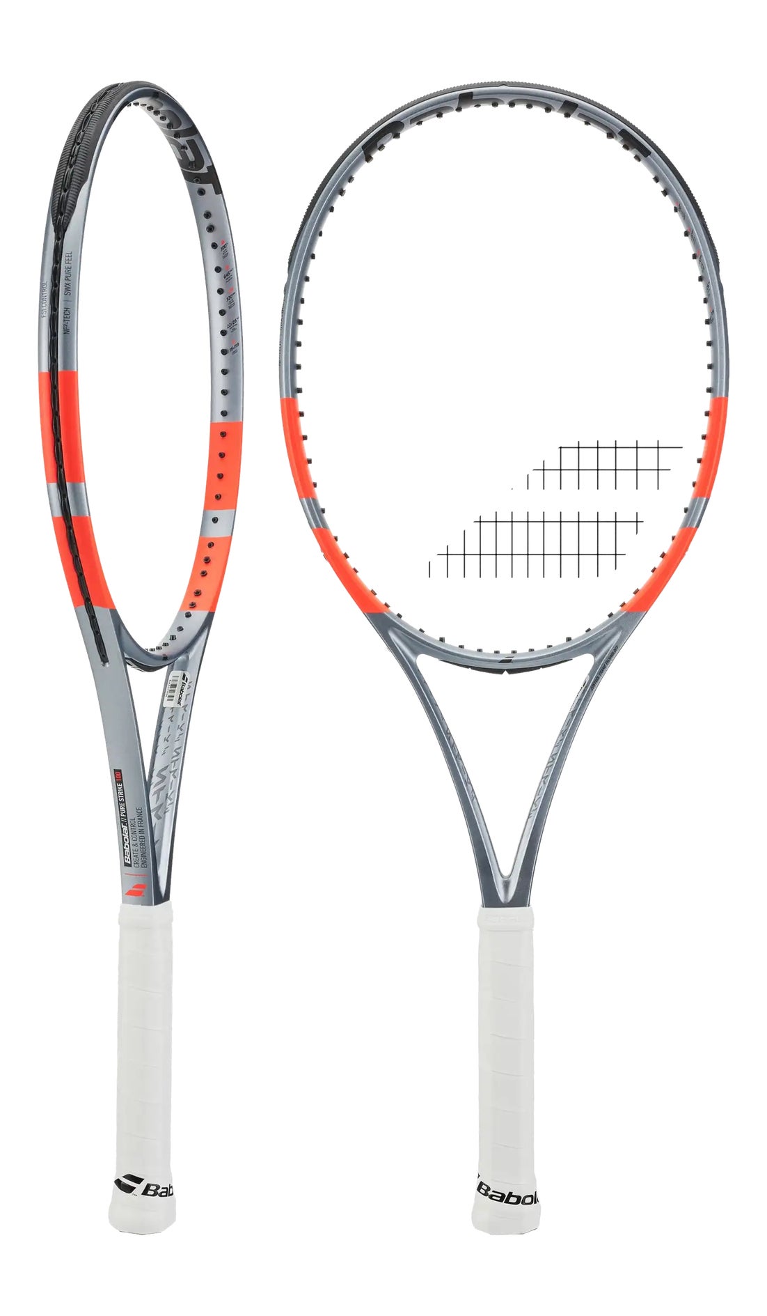 Pure Strike Racket Babolat Pure Strike 100 Carbon Grey Racquet | Tennis Warehouse