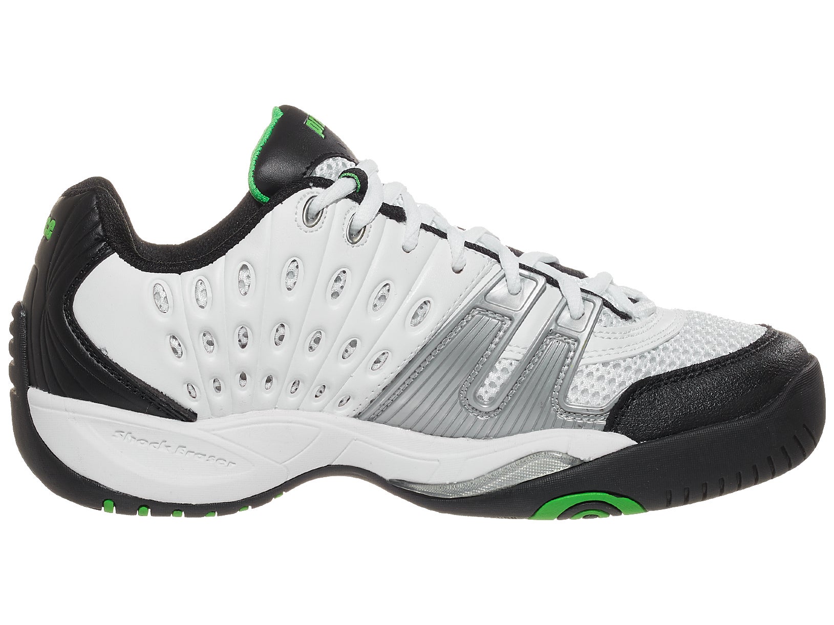 White/Black/Green Authorized Dealer Prince T22 Men's Tennis Shoes Sneakers 