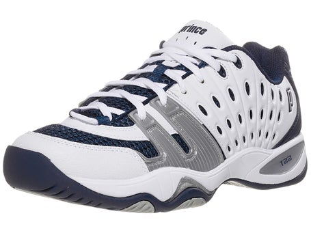 Prince T22 White/Navy/Silver\Mens Shoes