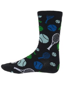Racquet Inc Novelty Tennis Socks - Black
