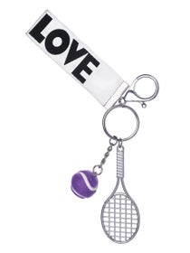 Racquet Inc Tennis Racquet Keychain - Purple