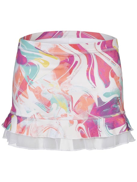 Sofibella Girls UV Double Ruffle Skirt - Fruity Marble