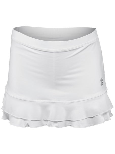 Sofibella Girls UV Double Ruffle Skirt - White