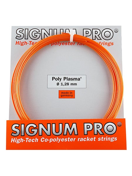 Signum Pro Poly Plasma Set 16G 1.28mm Orange Tennis Racquet String 