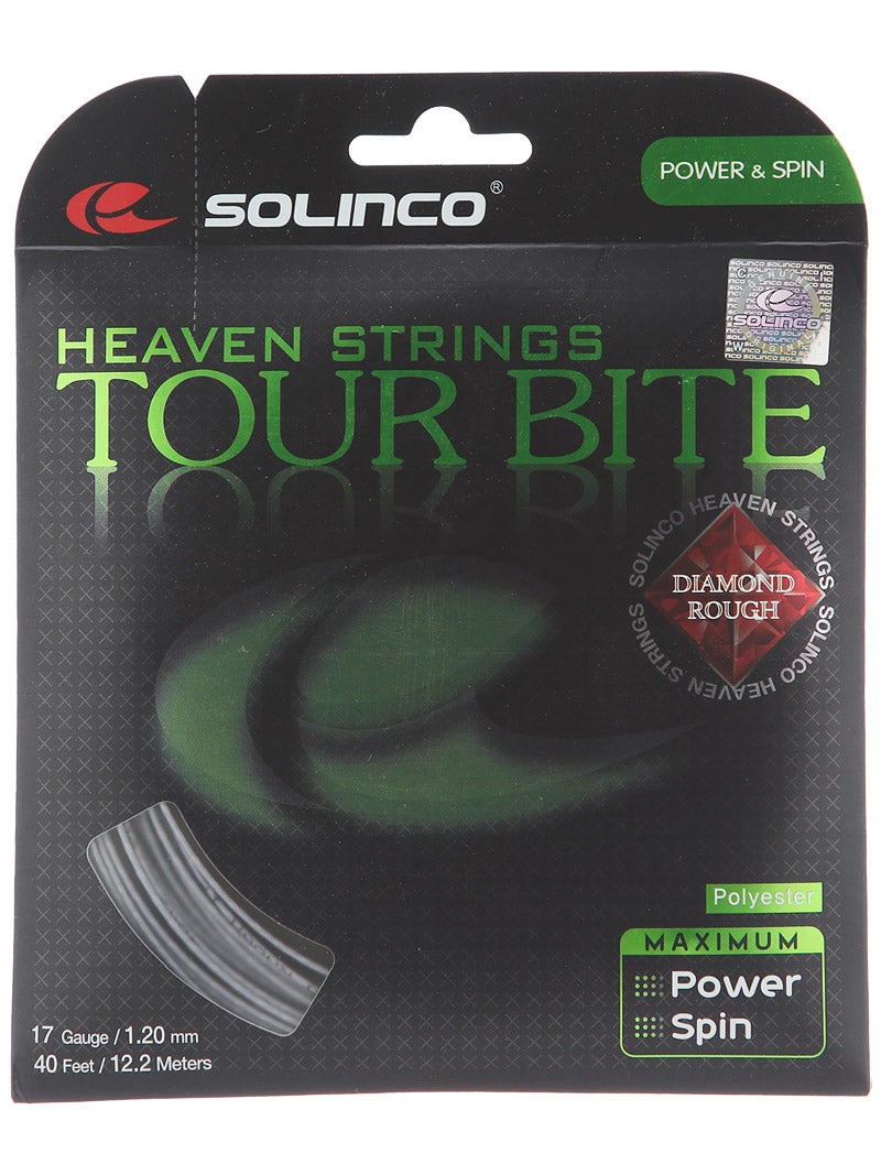 Solinco Tour Bite Diamond Rough 17 1.20mm Tennis Strings Set 