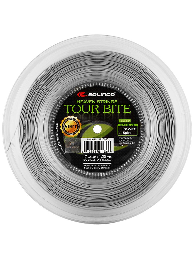 Solinco Tour Bite Soft 17 Gauge 1.20mm 656' 200m Tennis String Reel NEW 