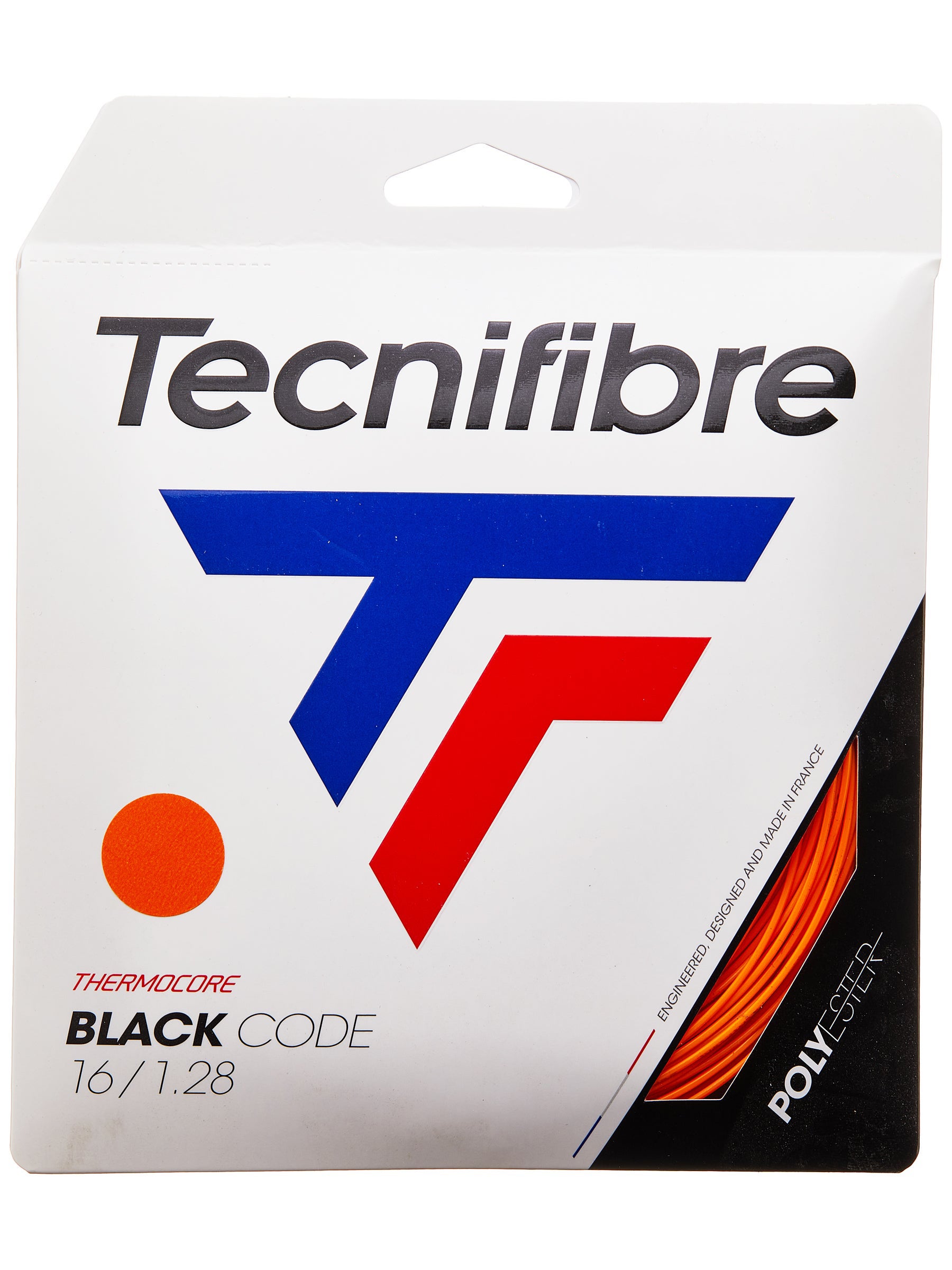 1.28mm/16G 200m Reel-Fire-blackcode TECNIFIBRE BLACK CODE Stringa di tennis 