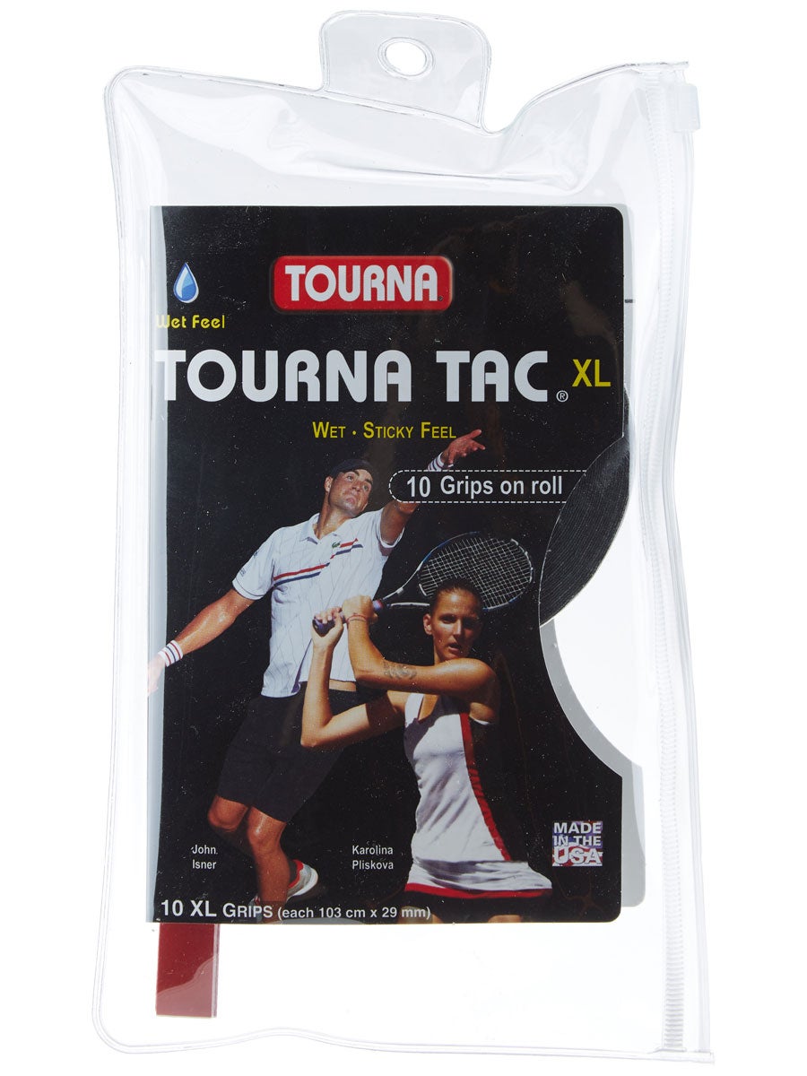 Tourna Tac Tennis Racquet Over Grip 10 XL Durable Overgrips Absorbent Tacky Feel