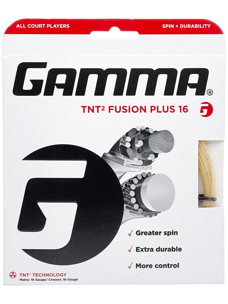 Gamma TNT2 1.32mm 16 Tennis Strings Set 