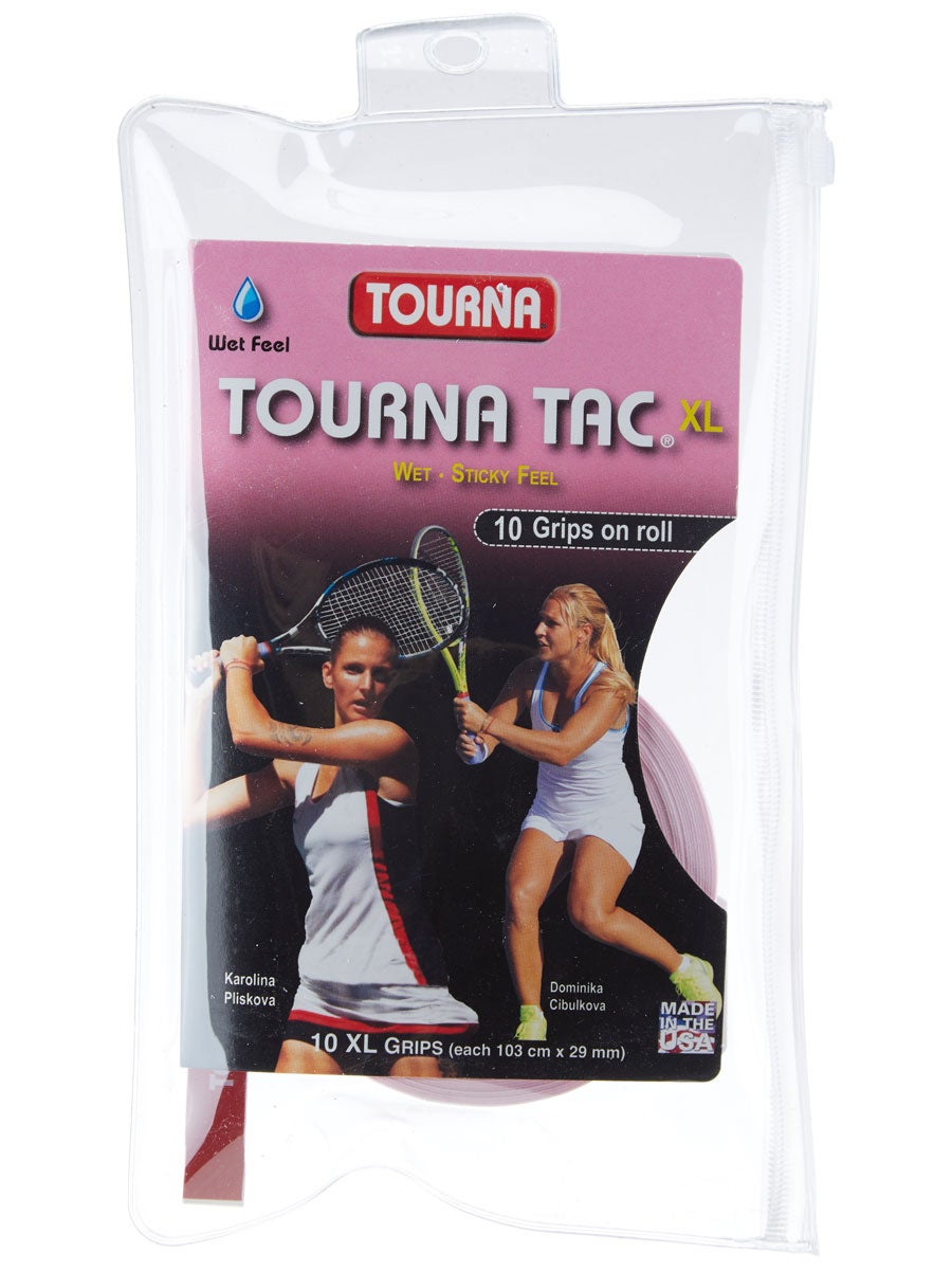 Pack of 10 Overgrips Tourna Mega Tac XL Blue Tennis 