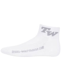 TW Performance Junior Quarter Socks White/Grey LG