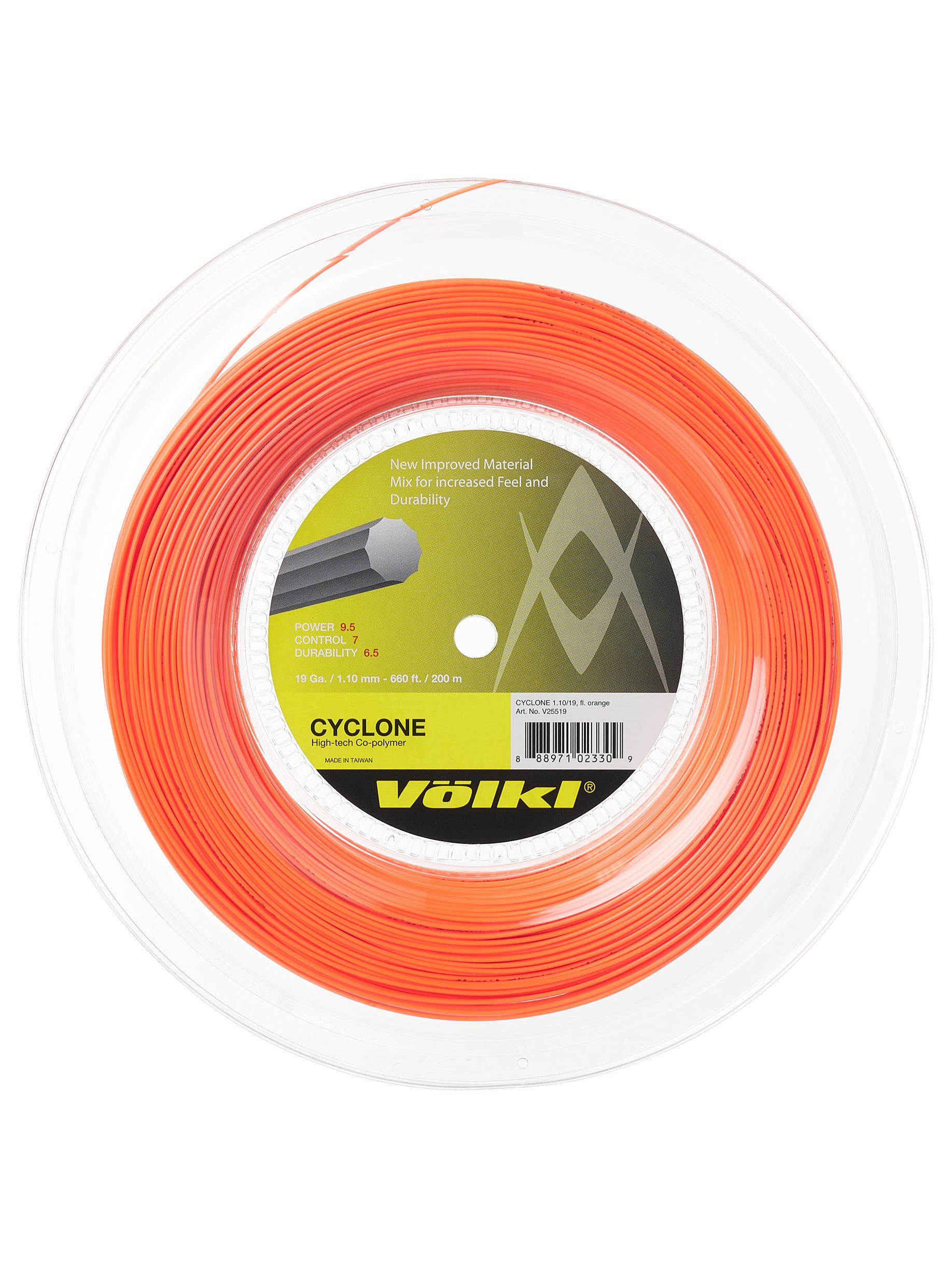 Volkl Cyclone Tennis String 200m Reel Available in different colours and gauges 
