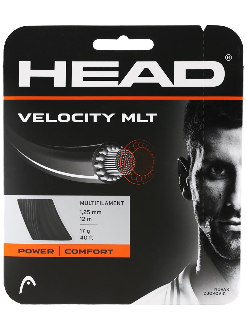 Size 17 HEAD Unisexs Velocity MLT Reel Racquet String-Multi-Colour/NT