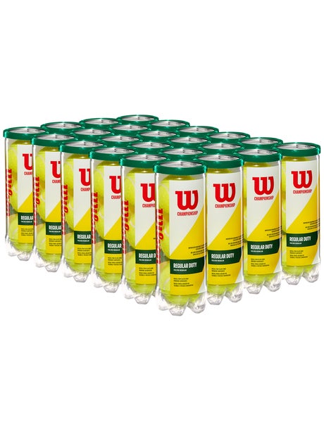 Wilson Championship Extra Duty Tennis Ball Case - 3 Ball Can X 24
