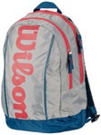 Wilson Junior Backpack Bag Grey/Red
