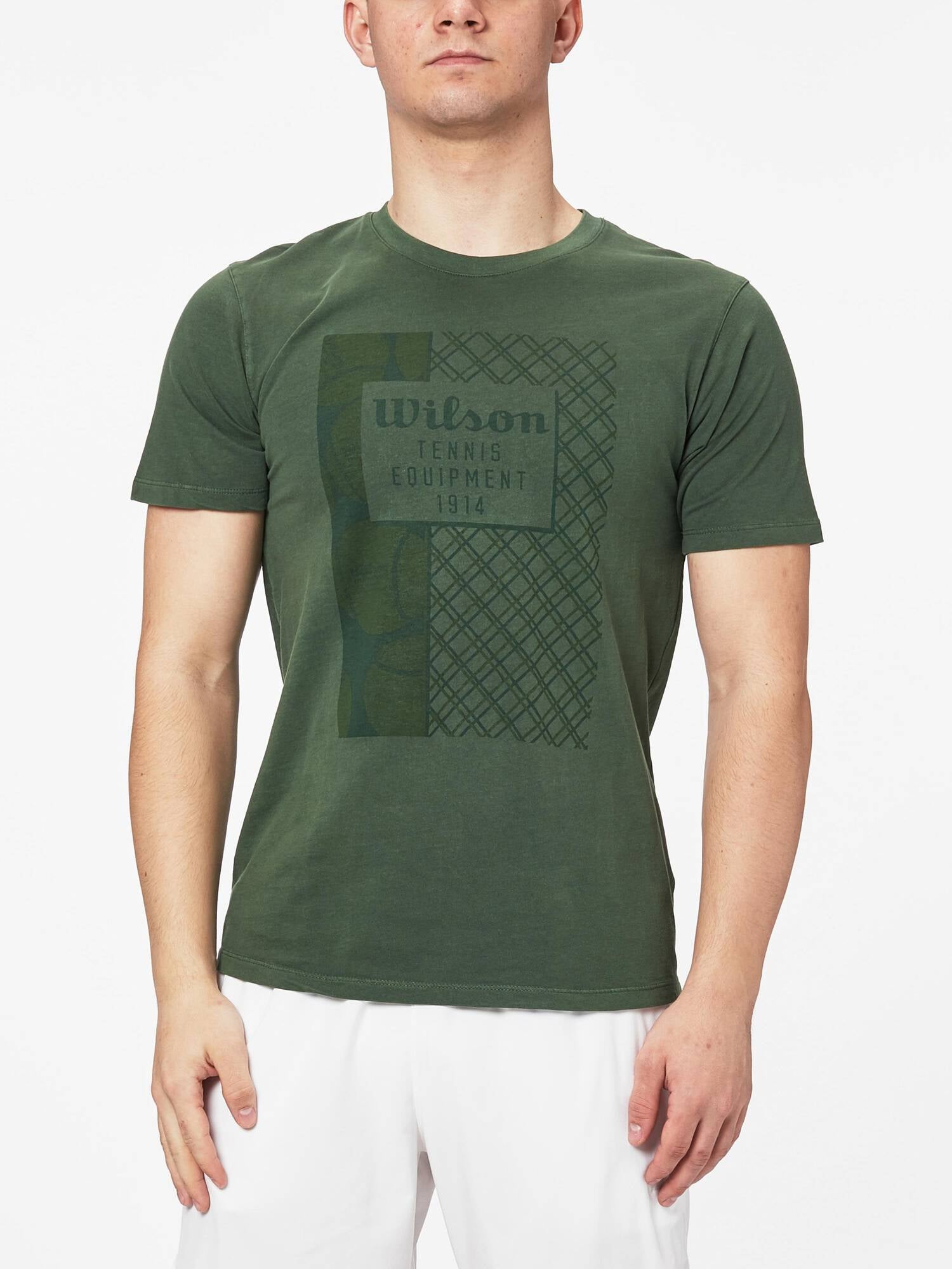 Wilson Herren Uw Ii Script Tech Tee  T-Shirt grün NEU 