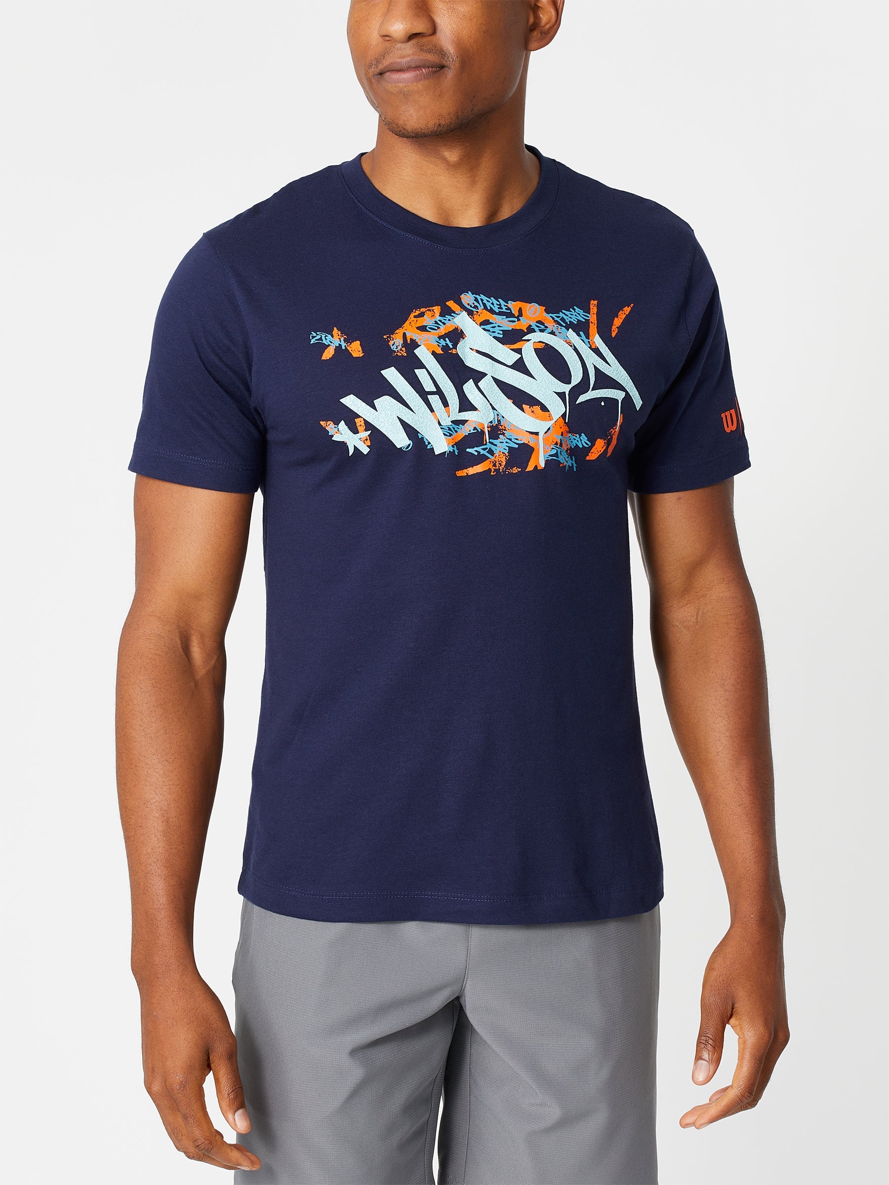 Wilson Herren T-Shirt Paris Tech Sportshirt  T-Shirt  blau  WRA788202 