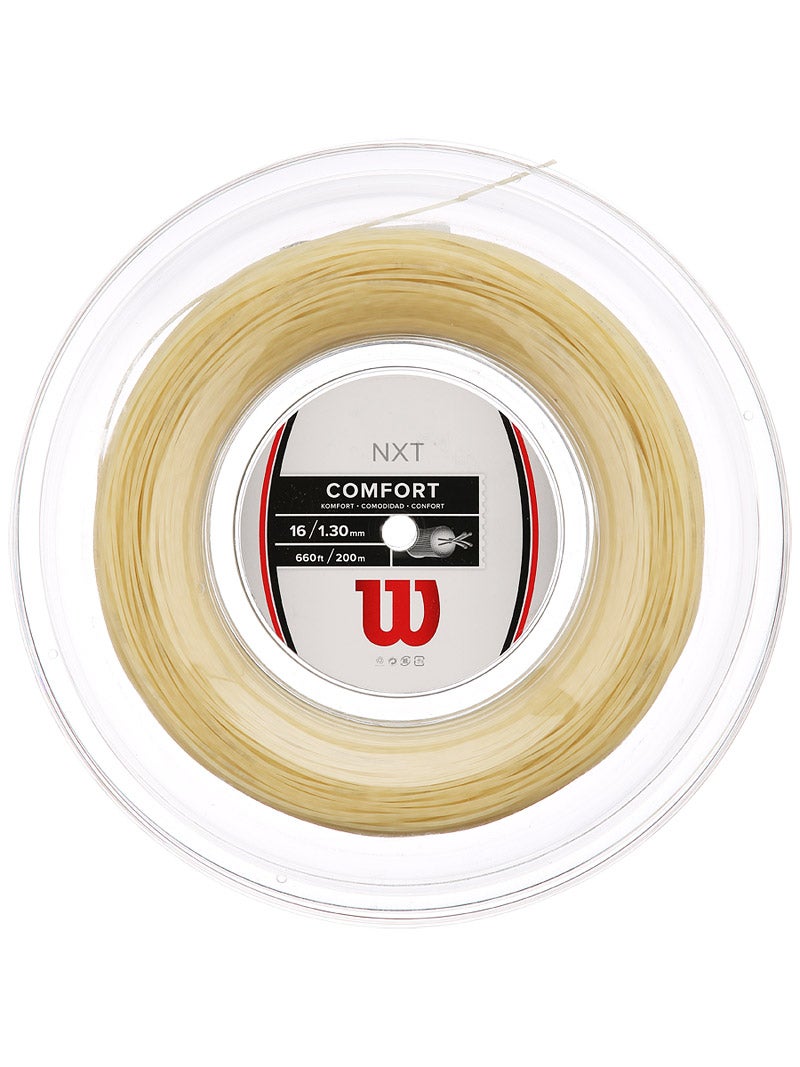 New Wilson sensation 17 ga tennis string reel of 660 ft multifilament,nat soft 