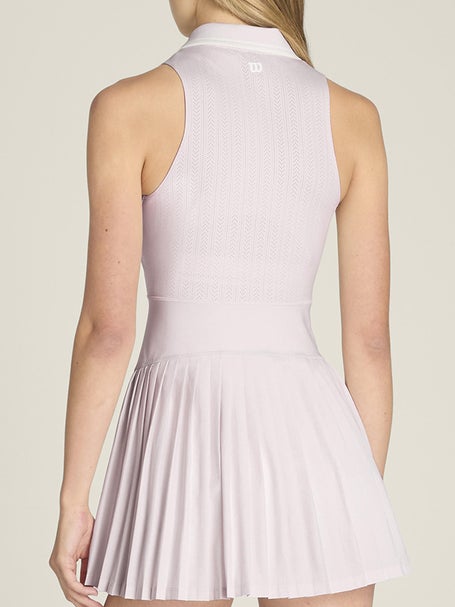 wilson pink tennis dress Wilson Women's Pleated Mesh Tennis Dress