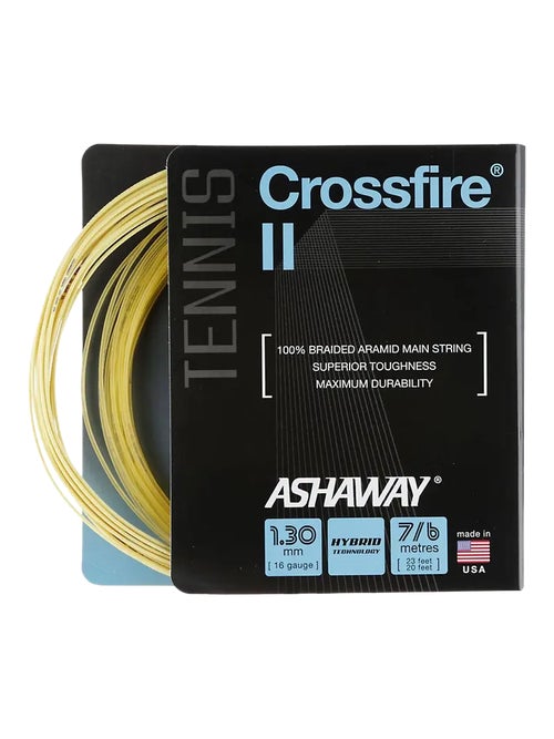 Corda Da Tennis Ashaway Monogut ZX Pro 17: Massima Resa E Durata, Colore Naturale - Foto 2