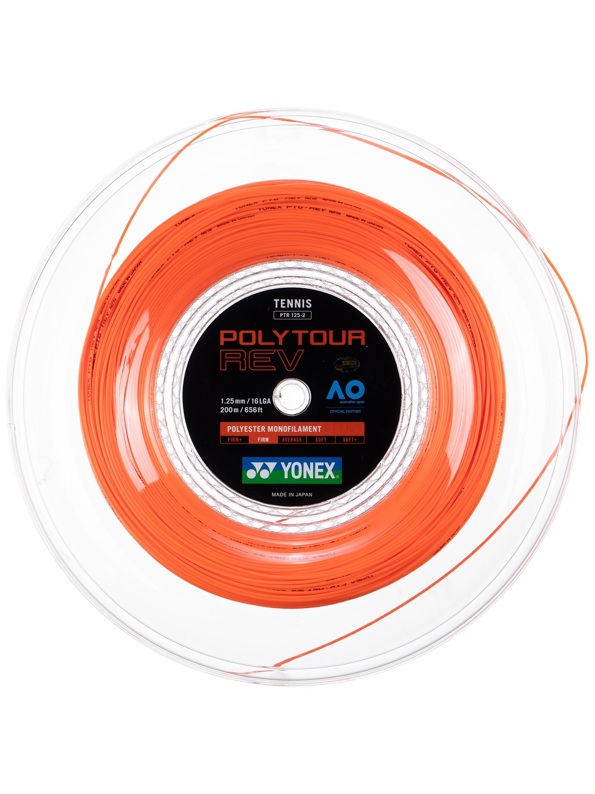 FREE CAP! Topspin CYBER FLASH String 17G 1.25mm Reel Red Tennis Racquet String 