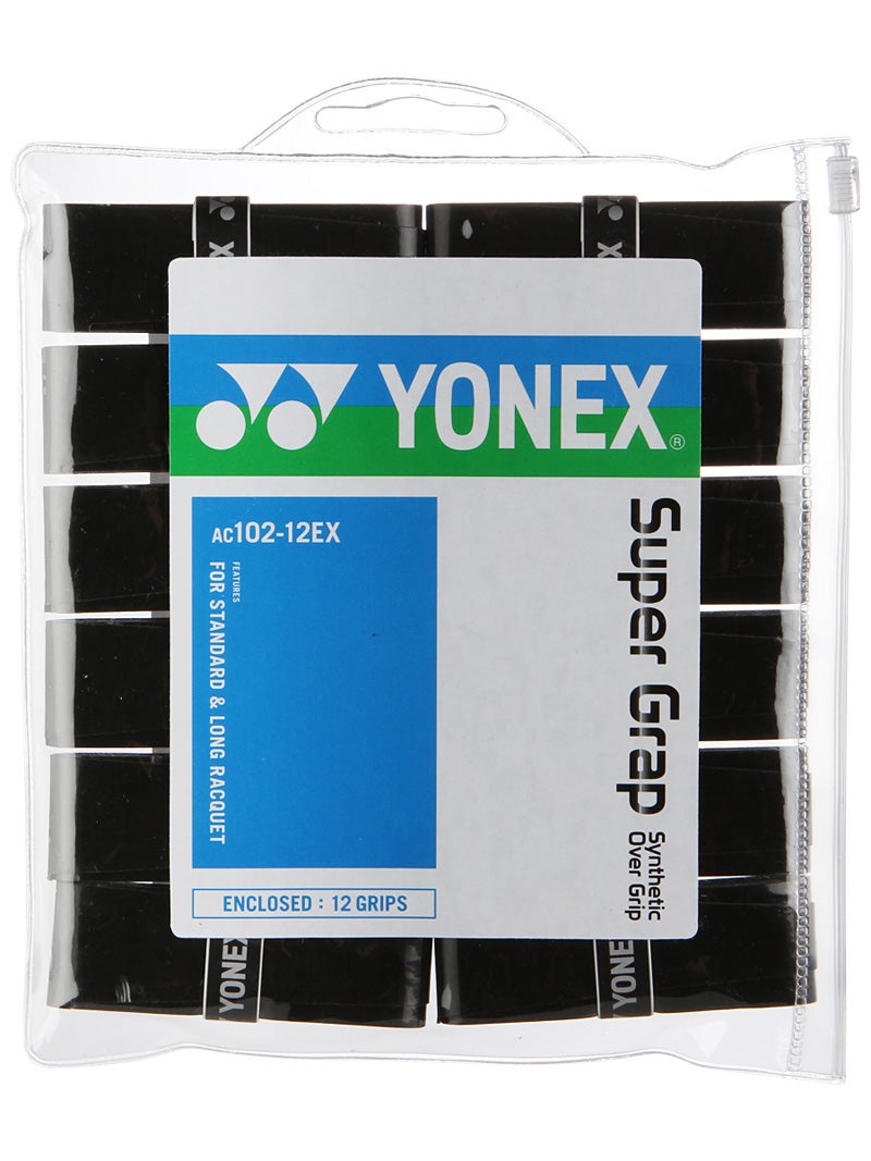 12 New yonex badminton tennis super grap grip overgrip overgrap white/black/red 