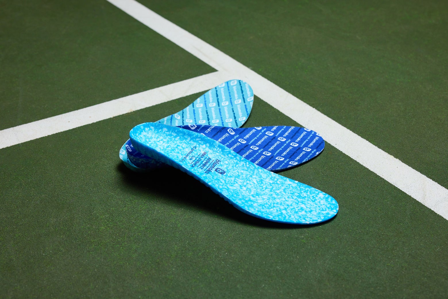 Blumaka insoles laid out. 