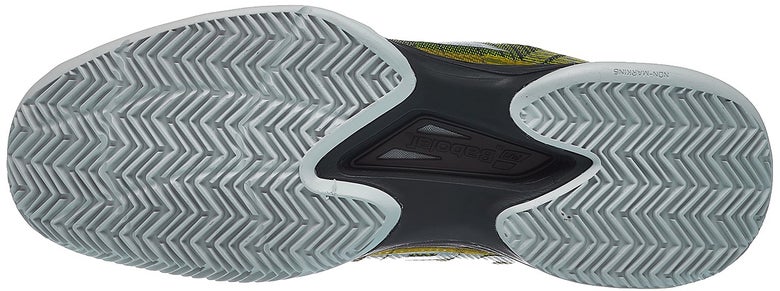 Clay court outsole. 
