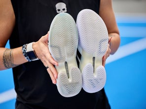 Image of the adidas Barricade 14 outsole. 