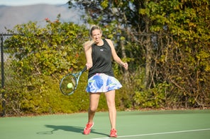 Image of a TW playtester hitting a return. 