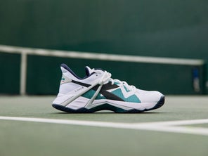 Diadora Blushield Fly 4 Men's Tennis Shoe White/Blue Corsair - The