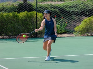 Image of Playtester Hitting a Forehand