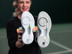 Image of the Outsoles of Tennis Shoes