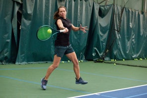 Image of a Playtester Hitting a Forehand