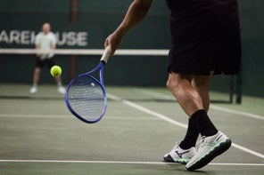 Image of a Playtester Hitting a Forehand