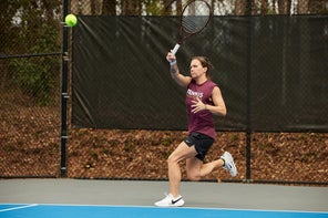 Image of a Playtester Hitting a Forehand