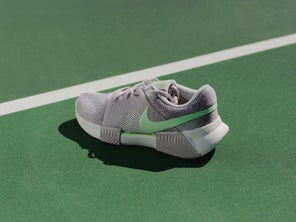 Image of a Pair of Tennis Shoes on Court