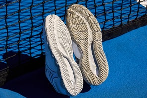 Image of the Outsoles of Tennis Shoes