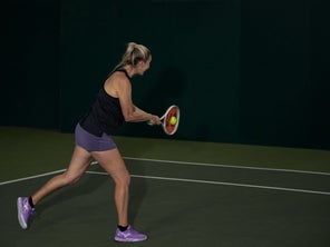 Image of Player Hitting a Backhand