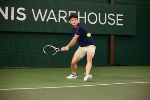 Image of a Playtester Hitting a Forehand