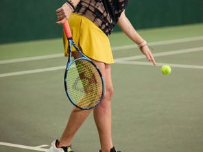 Image of a Playtester Right About to Serve