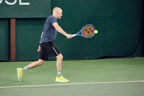 Image of a TW playtester hitting. 