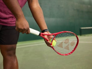 Image of a Playtester Getting Ready to Serve