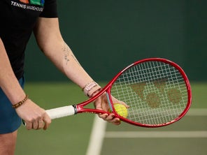 Image of Playtester About to Serve