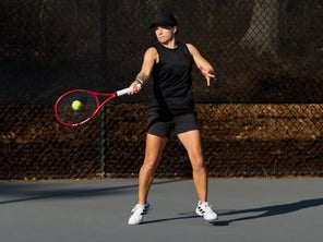 Image of a Playtester Hitting a Forehand