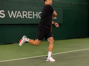 Rush Tour 5s in action during a forehand. 
